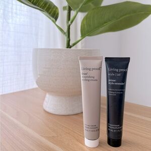 2/$20 travel minis - Living Proof Frizz Styling Cream & Prime Style Extender